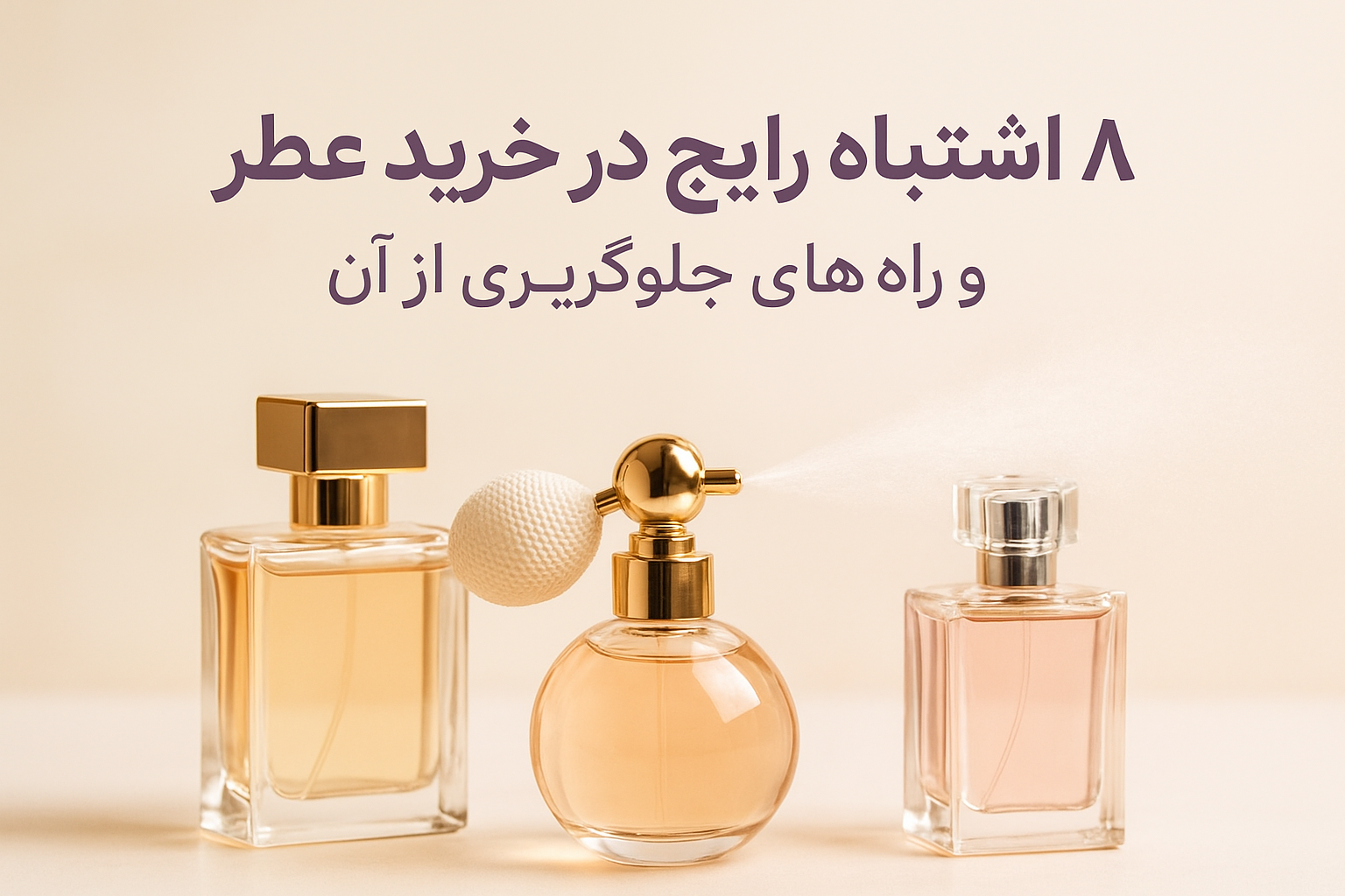۸ اشتباه رایج در خرید عطر و راه‌های جلوگیری از آن